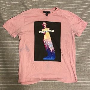 Forever 21 Mens Pink Graphic Tee